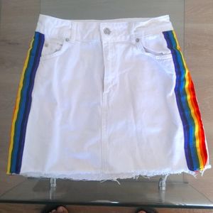 TopShop Moto Denim Skirt